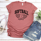 Cheetah Softball Mom T-Shirt