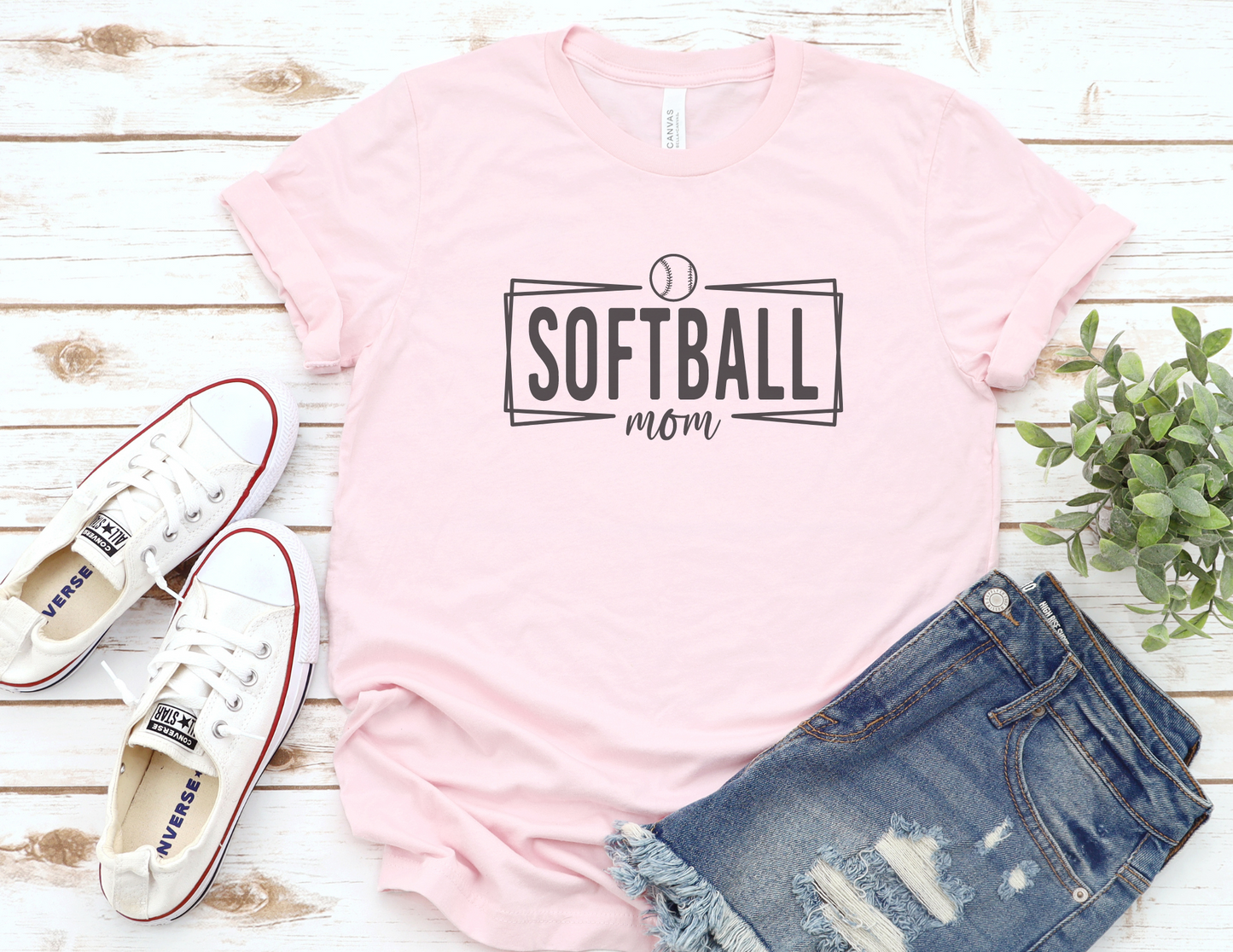 Modern Softball Mom T-Shirt