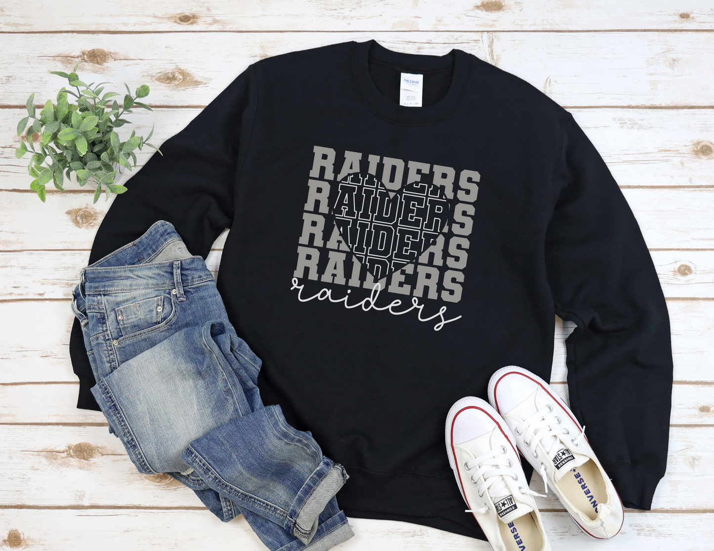 Raiders Heart Sweater