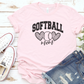 Cheetah Softball Mom T-Shirt