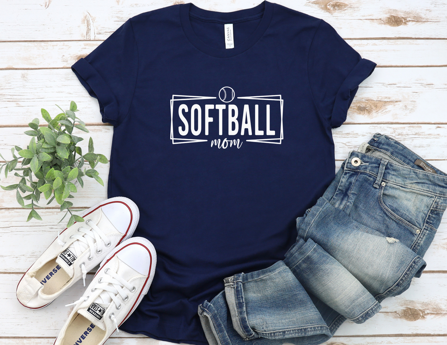 Modern Softball Mom T-Shirt