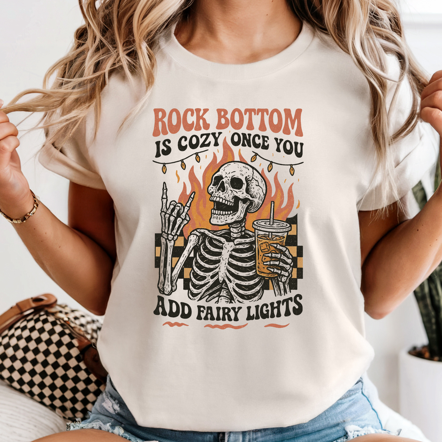 Rock Bottom Is Cozy Tee