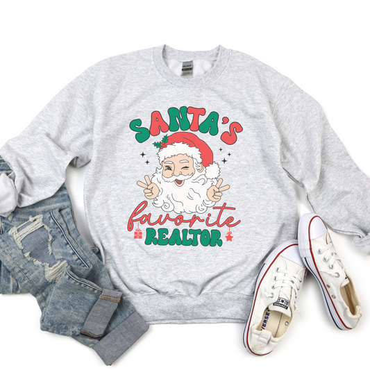 Santas Favorite Realtor Crewneck Sweater