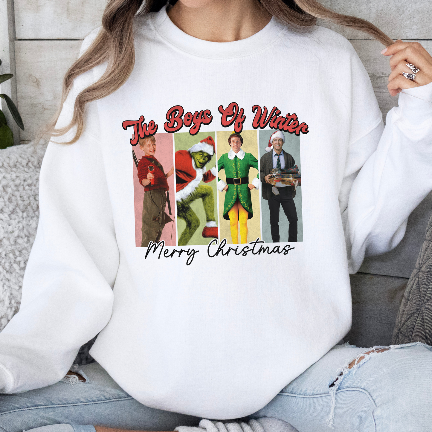 The Boys of Winter Christmas Crewneck Sweater