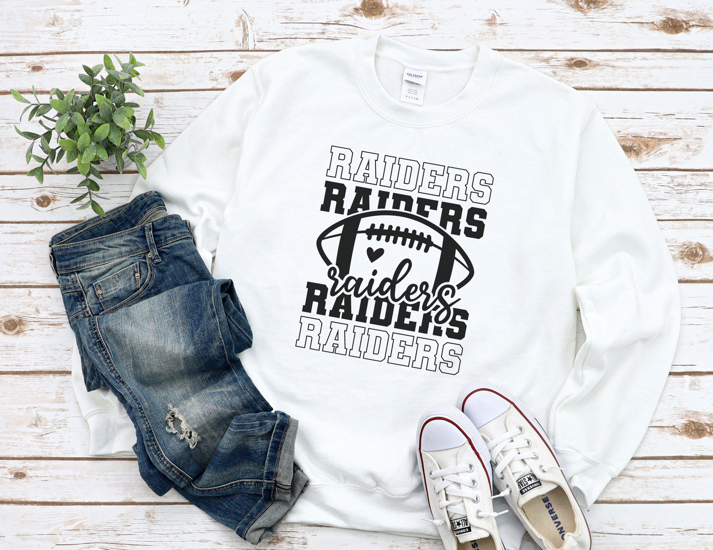 Stacked Raiders Sweater