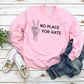 No Place For Hate Skeleton Hand Sweater