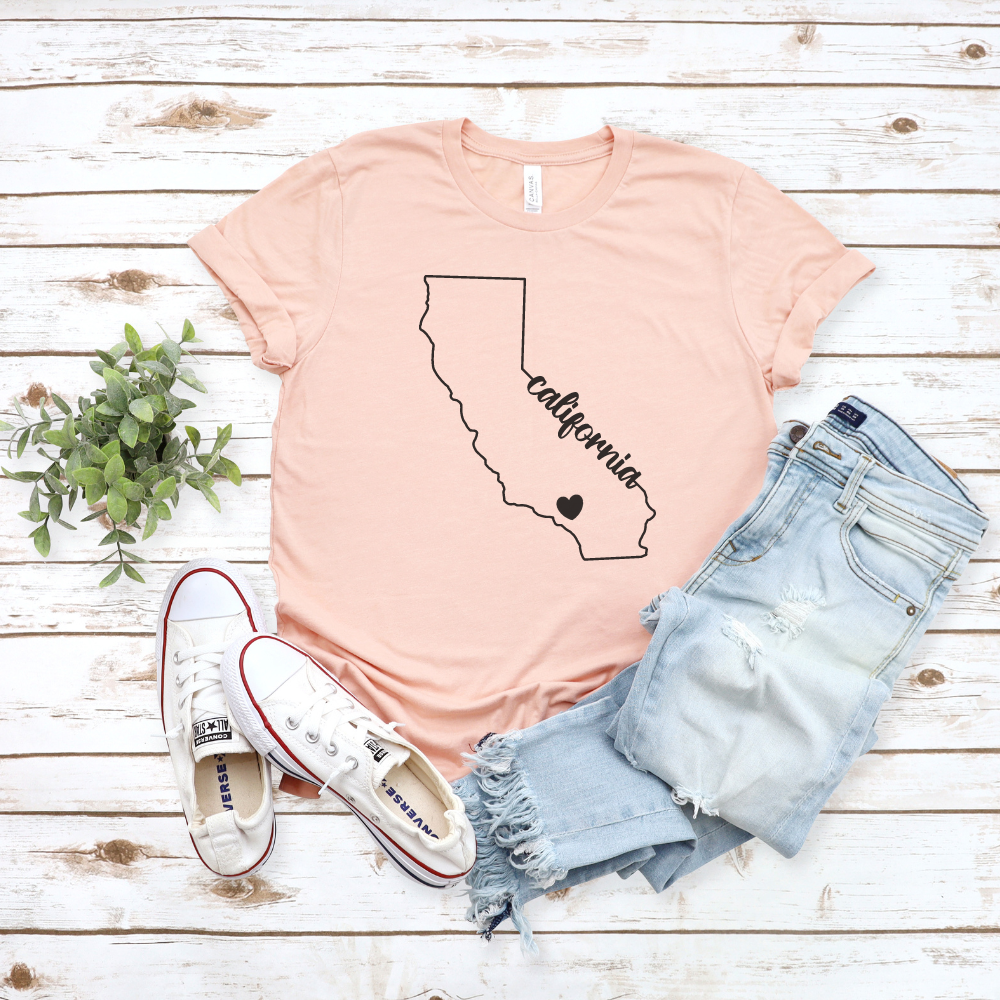 California Heart T-Shirt