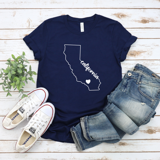 California Heart T-Shirt