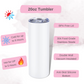 Just Breathe Dandelion 20 oz Double Layer Vacuum Tumbler