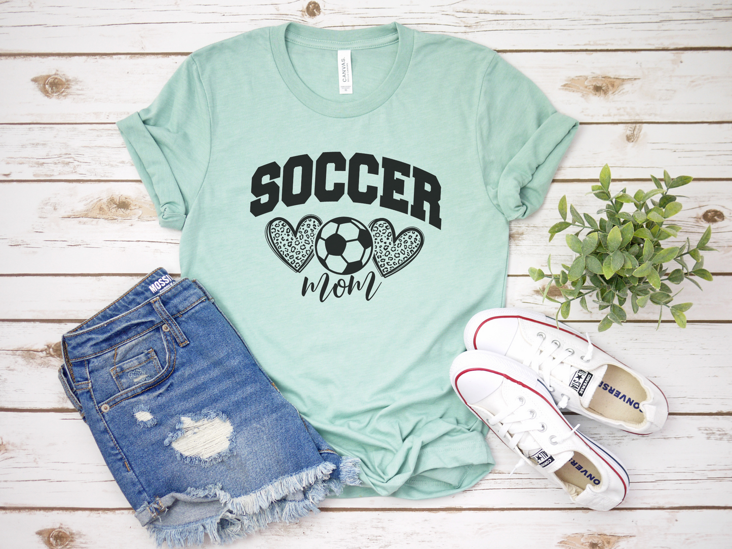 2 Hearts Soccer Mom T-Shirt