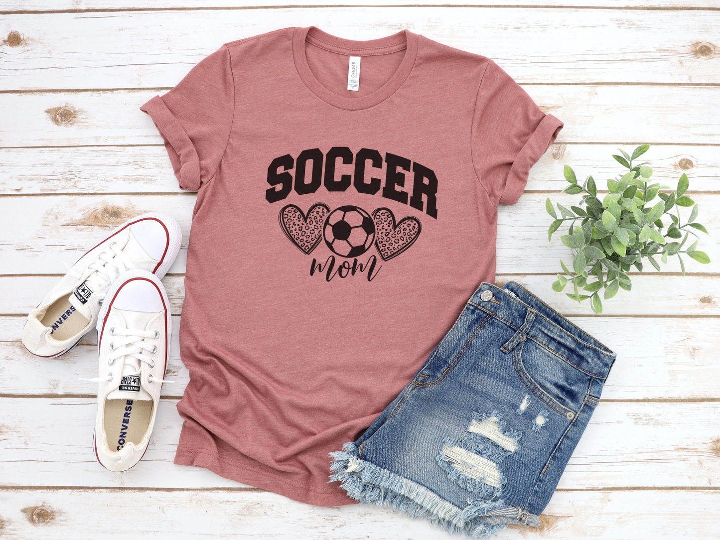 2 Hearts Soccer Mom T-Shirt