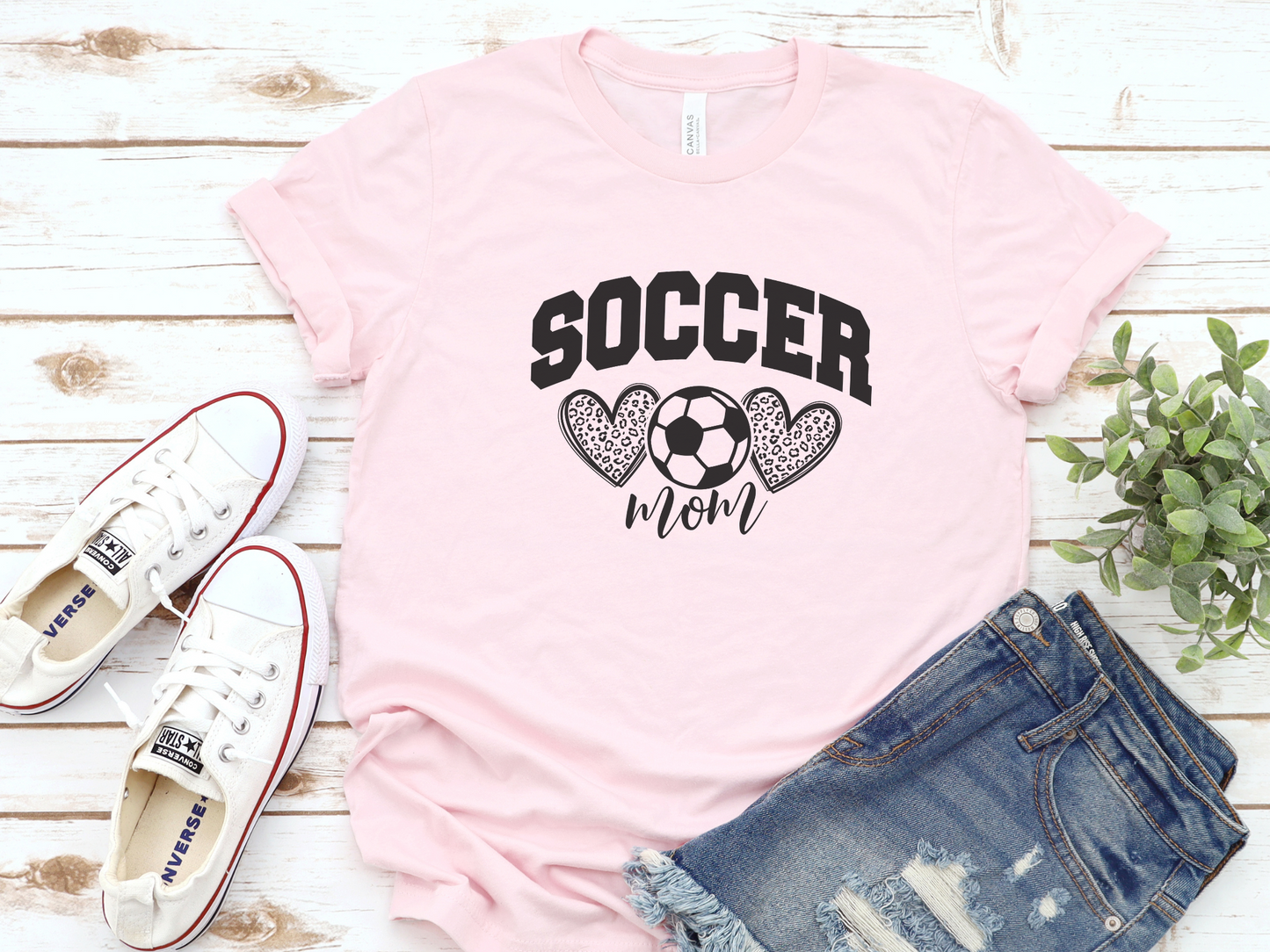 2 Hearts Soccer Mom T-Shirt