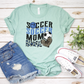Blue Wave Cheetah Soccer Mom T-Shirt