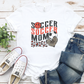 Red Wave Cheetah Soccer Mom T-Shirt