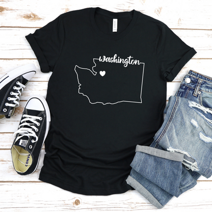 Washington State Heart T-Shirt